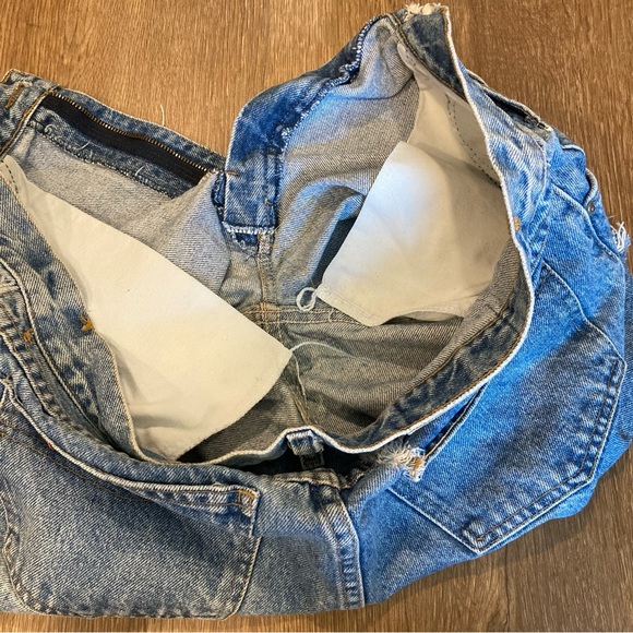 Vtg Jordache Jean Cutoff Shorts Denim High Rise Mismatched Lengths 8 - Picture 13 of 13